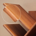 Contemporary Tiered Wooden Bookshelf Narrow Open Display Shelf Eco-Friendly Board Storage Rack for Home Office | Living Room and Bedroom