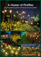 Solar Garden Stake Light LED Outdoor Path Light White Weatherproof with Dusk to Dawn Sensor for Garden | Patio and Balcony