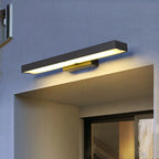 Modern Minimalist Rectangular LED Outdoor Wall Light Waterproof Stainless Steel Wall Sconce with Optional Sensor for Patio | Garden and Entrance
