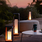 Modern Minimalist Square Frame Stainless Steel Acrylic LED Lawn Light Outdoor Landscape Post Light Hardwired or Solar for Garden | Patio and Pathway