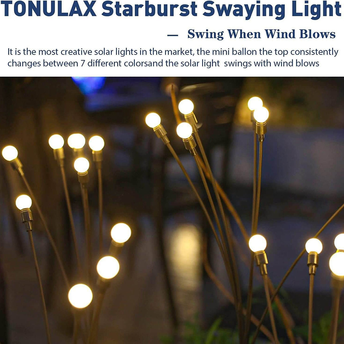 Solar Garden Stake Light LED Outdoor Path Light White Weatherproof with Dusk to Dawn Sensor for Garden | Patio and Balcony