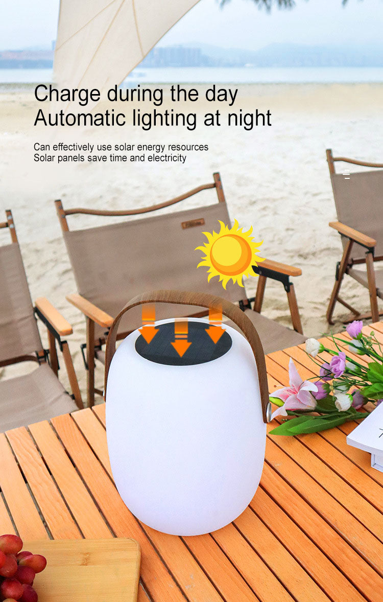 Solar Portable Basket LED Outdoor Light Waterproof Rechargeable Colour Changing Decorative Lamp with Remote for Garden | Patio and Camping