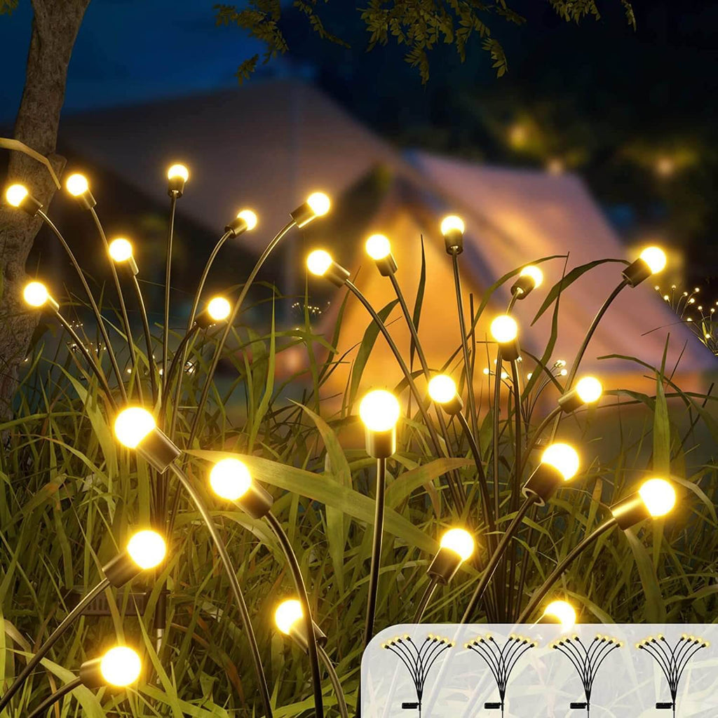 Solar Garden Stake Light LED Outdoor Path Light White Weatherproof with Dusk to Dawn Sensor for Garden | Patio and Balcony