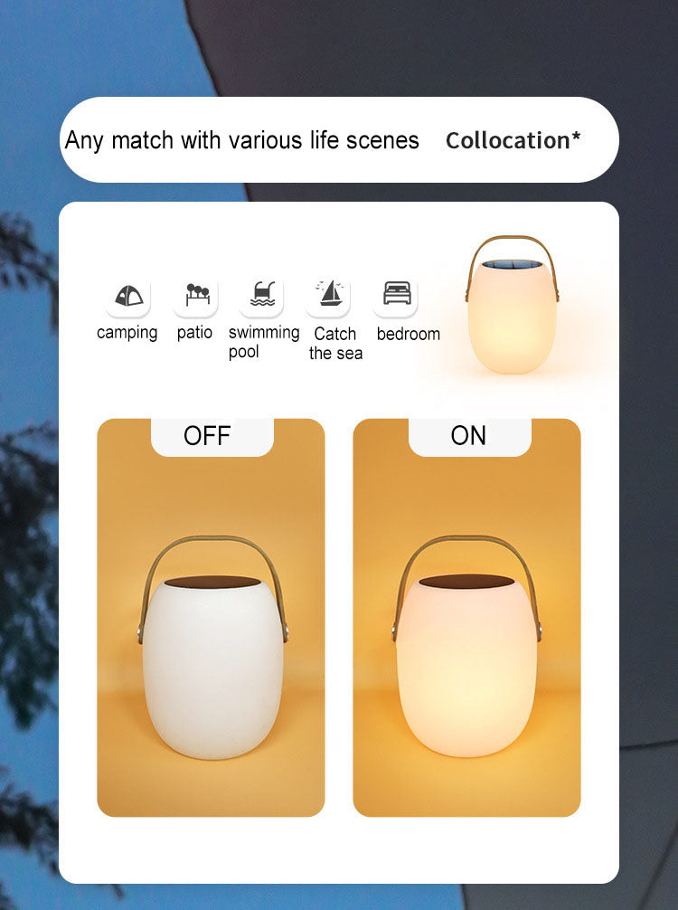 Solar Portable Basket LED Outdoor Light Waterproof Rechargeable Colour Changing Decorative Lamp with Remote for Garden | Patio and Camping