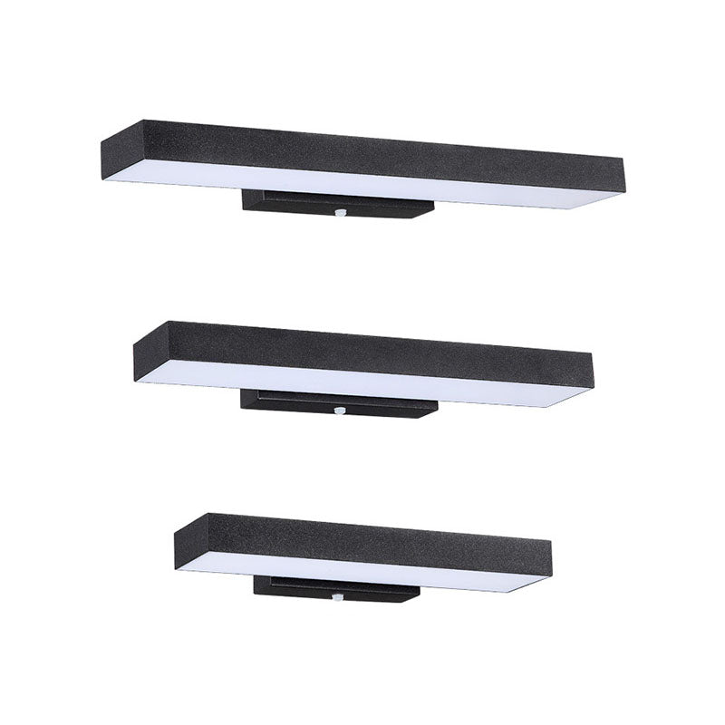 Modern Minimalist Rectangular LED Outdoor Wall Light Waterproof Stainless Steel Wall Sconce with Optional Sensor for Patio | Garden and Entrance