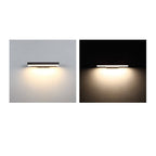 Modern Minimalist Rectangular LED Outdoor Wall Light Waterproof Stainless Steel Wall Sconce with Optional Sensor for Patio | Garden and Entrance