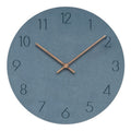 Silent Wall Clock Nordic Minimalist Non-Ticking MDF Clock with Walnut Wood Hands for Living Room | Bedroom | Kitchen and Office