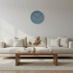 Silent Wall Clock Nordic Minimalist Non-Ticking MDF Clock with Walnut Wood Hands for Living Room | Bedroom | Kitchen and Office
