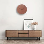 Silent Wall Clock Nordic Minimalist Non-Ticking MDF Clock with Walnut Wood Hands for Living Room | Bedroom | Kitchen and Office