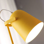Nordic Macaron Iron Bucket Table Lamp Metal Shade Plug-In Bedside Lamp E27 for Bedroom | Living Room and Study