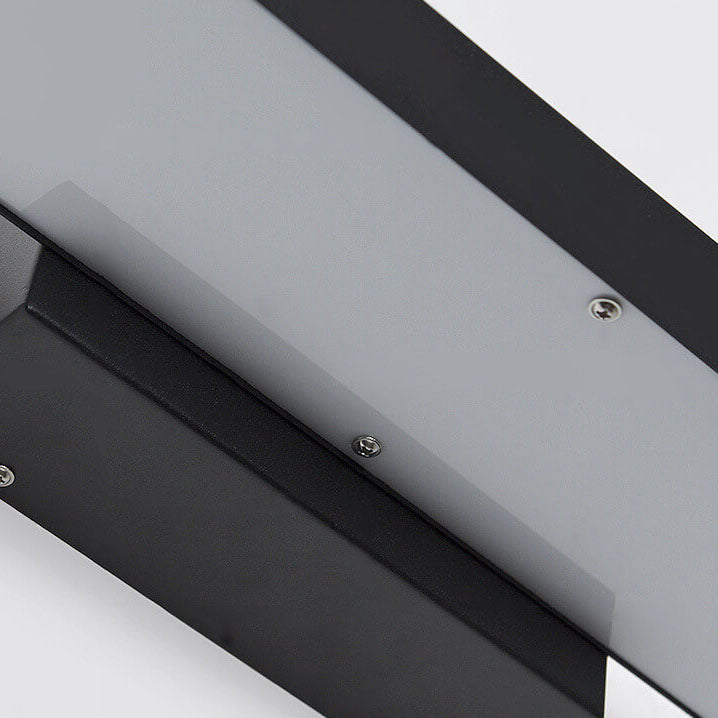Modern Minimalist Rectangular LED Outdoor Wall Light Waterproof Stainless Steel Wall Sconce with Optional Sensor for Patio | Garden and Entrance