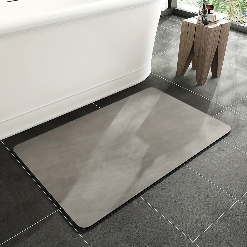 Diatomaceous Earth Bath Mat Quick Drying Non-Slip Absorbent Bathroom Mat for Shower | Bathtub and Vanity