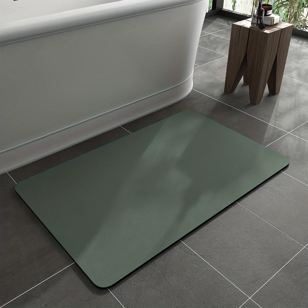 Diatomaceous Earth Bath Mat Quick Drying Non-Slip Absorbent Bathroom Mat for Shower | Bathtub and Vanity