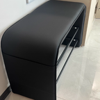 Modern Minimalist Shoe Bench Synthetic Leather Padded Seat Carbon Steel Frame with Storage Shelf Entryway Bench for Hallway | Bedroom and Living Room