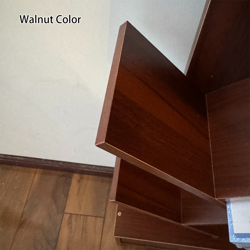 Contemporary Tiered Wooden Bookshelf Narrow Open Display Shelf Eco-Friendly Board Storage Rack for Home Office | Living Room and Bedroom