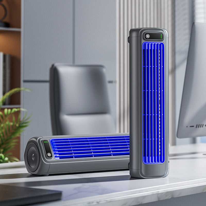 Portable Air Cooler Cordless USB Rechargeable Personal Cooling Fan Desktop or Wall Mounted for Bedroom | Office and Kitchen