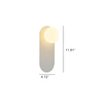 Nordic Minimalist Glass Ring Wall Sconce Metal Base G9 Hardwired Wall Light for Hallway | Bedroom and Living Room