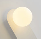 Nordic Minimalist Glass Ring Wall Sconce Metal Base G9 Hardwired Wall Light for Hallway | Bedroom and Living Room