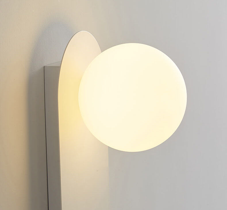Nordic Minimalist Glass Ring Wall Sconce Metal Base G9 Hardwired Wall Light for Hallway | Bedroom and Living Room