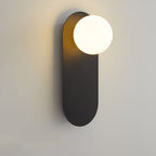 Nordic Minimalist Glass Ring Wall Sconce Metal Base G9 Hardwired Wall Light for Hallway | Bedroom and Living Room