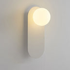 Nordic Minimalist Glass Ring Wall Sconce Metal Base G9 Hardwired Wall Light for Hallway | Bedroom and Living Room
