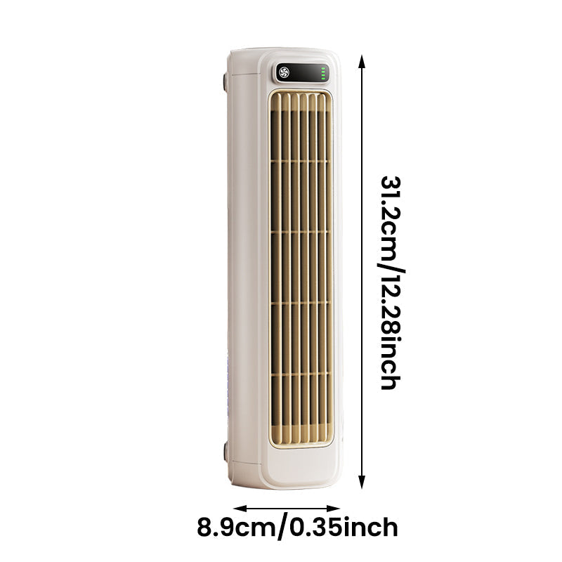 Portable Air Cooler Cordless USB Rechargeable Personal Cooling Fan Desktop or Wall Mounted for Bedroom | Office and Kitchen
