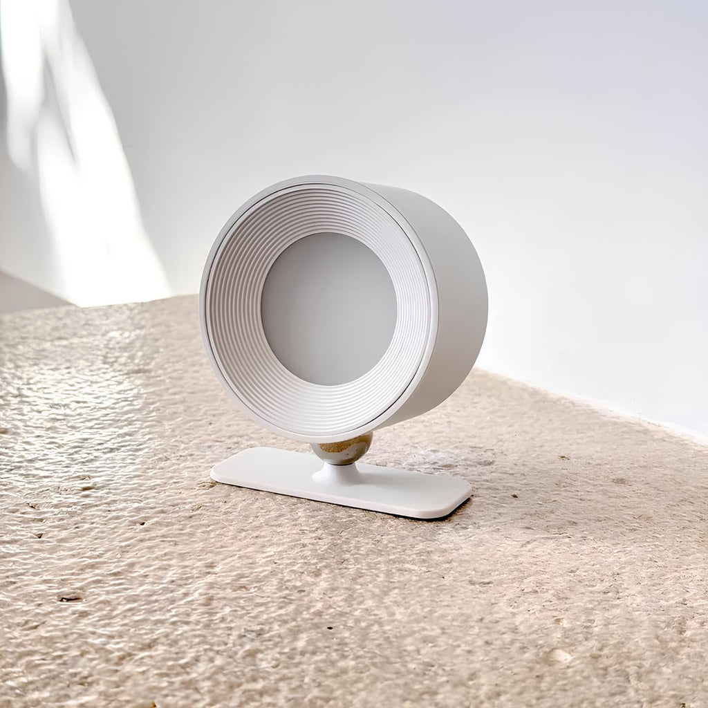Cordless Wall Light Rechargeable Dimmable LED Reading Lamp Rotating Head Magnetic No-Drill Mount for Bedside | Hallway and Living Room