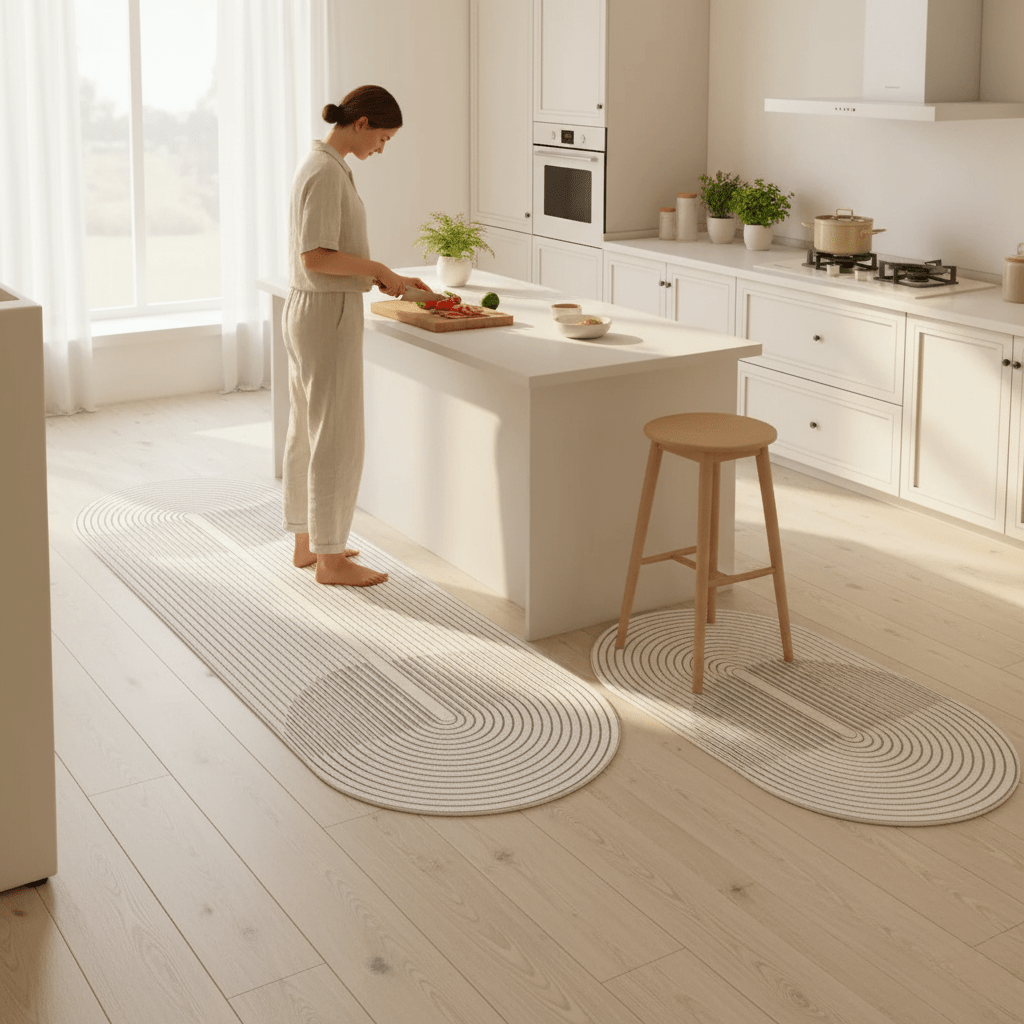 Anti-Fatigue Kitchen Mat Cushioned PU Foam Non-Slip Water-Repellent Standing Mat for Kitchen Sink | Stove and Benchtop