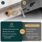 Diatomite Stone Sink Mat Super-Absorbent Quick-Drying Drying Mat for Kitchen Sink | Tap and Benchtop