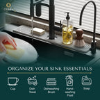 Diatomite Stone Sink Mat Super-Absorbent Quick-Drying Drying Mat for Kitchen Sink | Tap and Benchtop