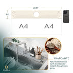 Diatomite Stone Sink Mat Super-Absorbent Quick-Drying Drying Mat for Kitchen Sink | Tap and Benchtop