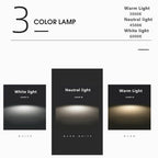 Nordic Solid Wood Round Ultra-Thin LED Flush Mount Ceiling Light Integrated LED Dimmable Option for Living Room | Bedroom and Hallway