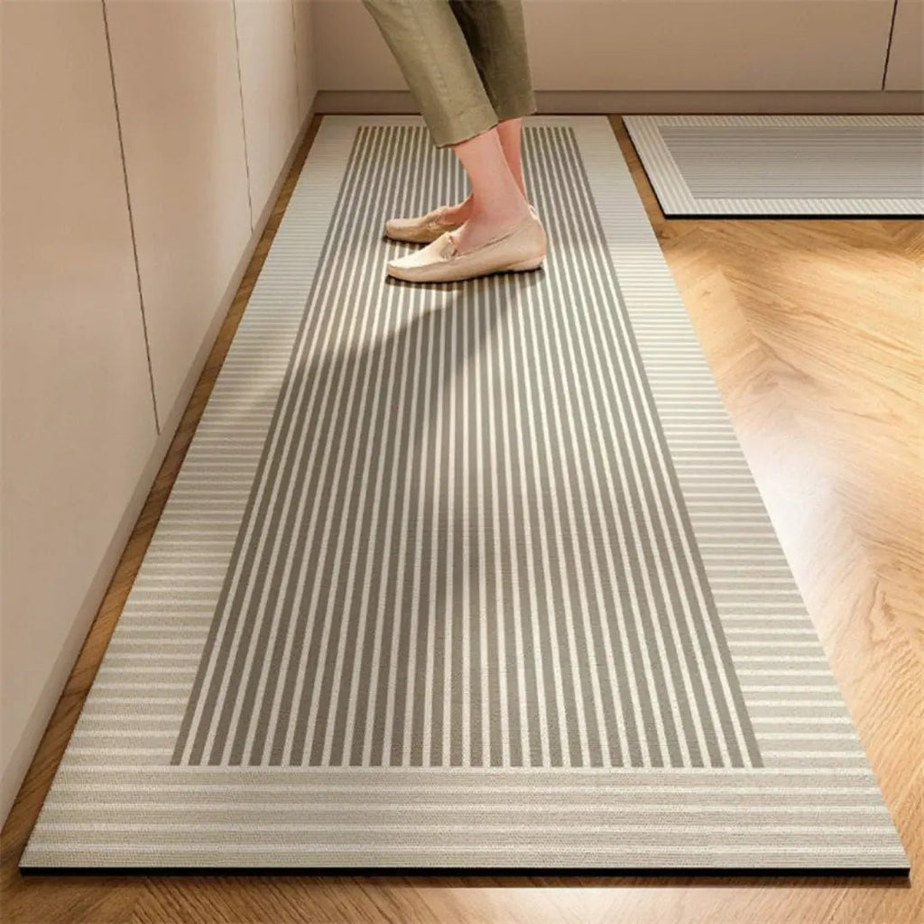 Anti-Fatigue Kitchen Rug Absorbent Quick-Drying Low Pile Mat with Non-Slip Rubber Backing for Kitchen | Bathroom and Laundry
