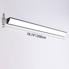 Modern Minimalist Waterproof Rectangular LED Outdoor Wall Light Aluminium Acrylic Linear Wall Sconce Hardwired for Garden | Patio and Balcony