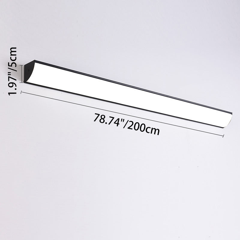 Modern Minimalist Waterproof Rectangular LED Outdoor Wall Light Aluminium Acrylic Linear Wall Sconce Hardwired for Garden | Patio and Balcony