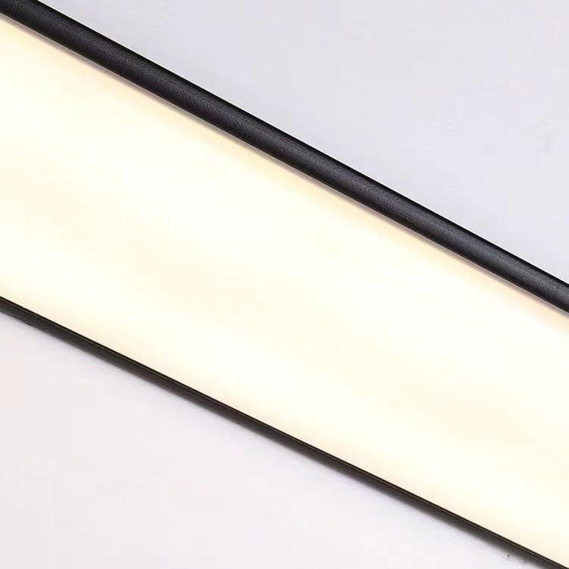 Modern Minimalist Waterproof Rectangular LED Outdoor Wall Light Aluminium Acrylic Linear Wall Sconce Hardwired for Garden | Patio and Balcony