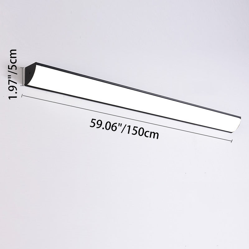 Modern Minimalist Waterproof Rectangular LED Outdoor Wall Light Aluminium Acrylic Linear Wall Sconce Hardwired for Garden | Patio and Balcony