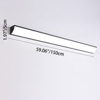 Modern Minimalist Waterproof Rectangular LED Outdoor Wall Light Aluminium Acrylic Linear Wall Sconce Hardwired for Garden | Patio and Balcony
