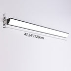 Modern Minimalist Waterproof Rectangular LED Outdoor Wall Light Aluminium Acrylic Linear Wall Sconce Hardwired for Garden | Patio and Balcony