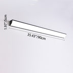 Modern Minimalist Waterproof Rectangular LED Outdoor Wall Light Aluminium Acrylic Linear Wall Sconce Hardwired for Garden | Patio and Balcony