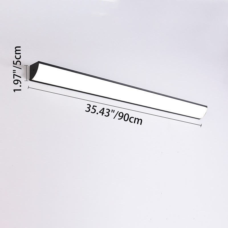 Modern Minimalist Waterproof Rectangular LED Outdoor Wall Light Aluminium Acrylic Linear Wall Sconce Hardwired for Garden | Patio and Balcony