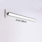 Modern Minimalist Waterproof Rectangular LED Outdoor Wall Light Aluminium Acrylic Linear Wall Sconce Hardwired for Garden | Patio and Balcony