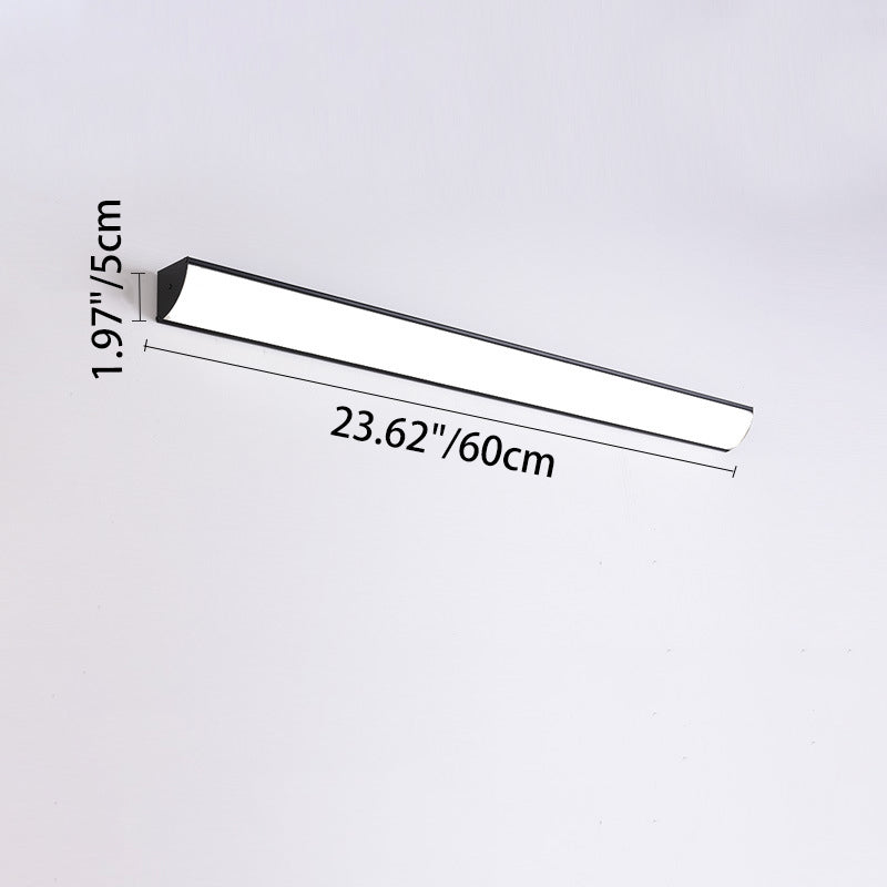 Modern Minimalist Waterproof Rectangular LED Outdoor Wall Light Aluminium Acrylic Linear Wall Sconce Hardwired for Garden | Patio and Balcony
