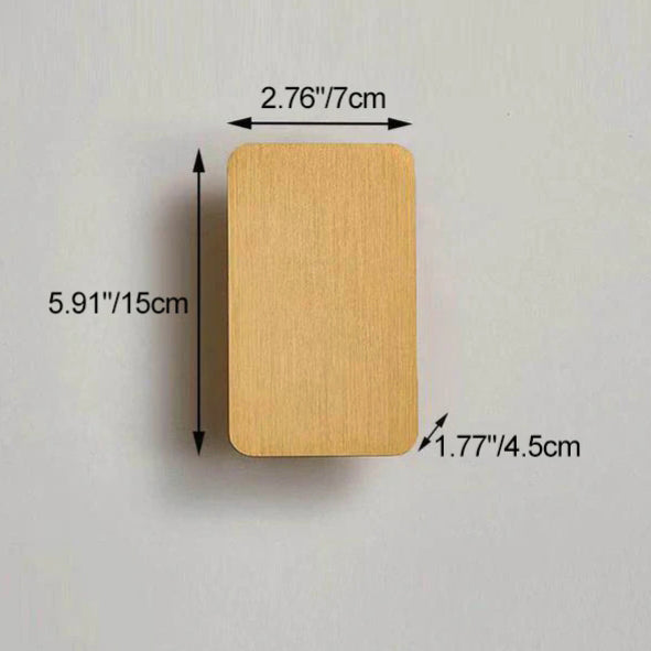 Nordic Minimalist Aluminium Rectangular Flat Panel LED Wall Sconce Twin Light Hardwired Wall Light for Hallway | Bedroom and Living Room