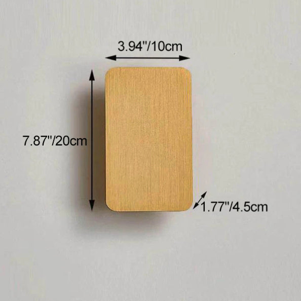 Nordic Minimalist Aluminium Rectangular Flat Panel LED Wall Sconce Twin Light Hardwired Wall Light for Hallway | Bedroom and Living Room