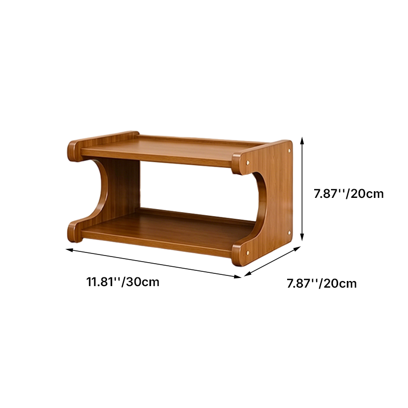 Scandinavian Bamboo Shoe Rack Tiered Open Shelf Shoe Storage Organiser Freestanding for Entryway | Hallway and Living Room