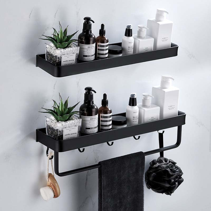 Bathroom Shelf No Drill Self-Adhesive Aluminium Shower Caddy Rust Resistant Wall Storage Rack for Shower | Bathroom and Kitchen