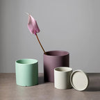 Ceramic Plant Pot with Saucer Matte Glazed Indoor Planter with Drainage Hole for Houseplants | Herbs and Flowers
