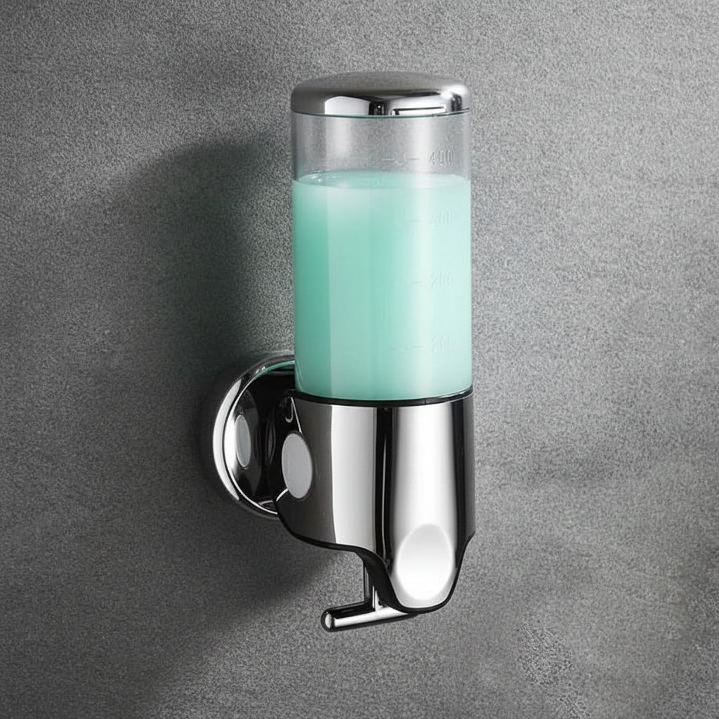 Wall Mounted Soap Dispenser Stainless Steel Pump Liquid Soap and Shampoo Dispenser for Bathroom | Kitchen and Washroom