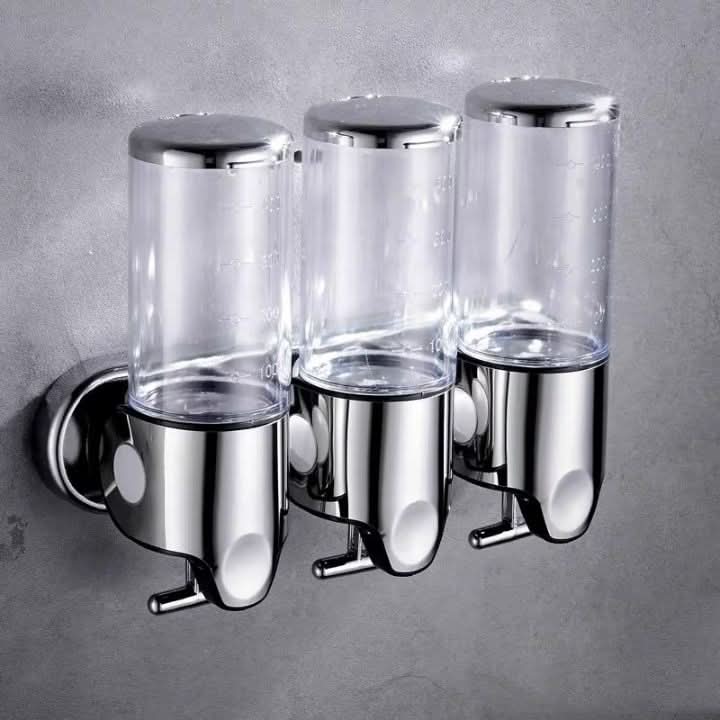 Wall Mounted Soap Dispenser Stainless Steel Pump Liquid Soap and Shampoo Dispenser for Bathroom | Kitchen and Washroom
